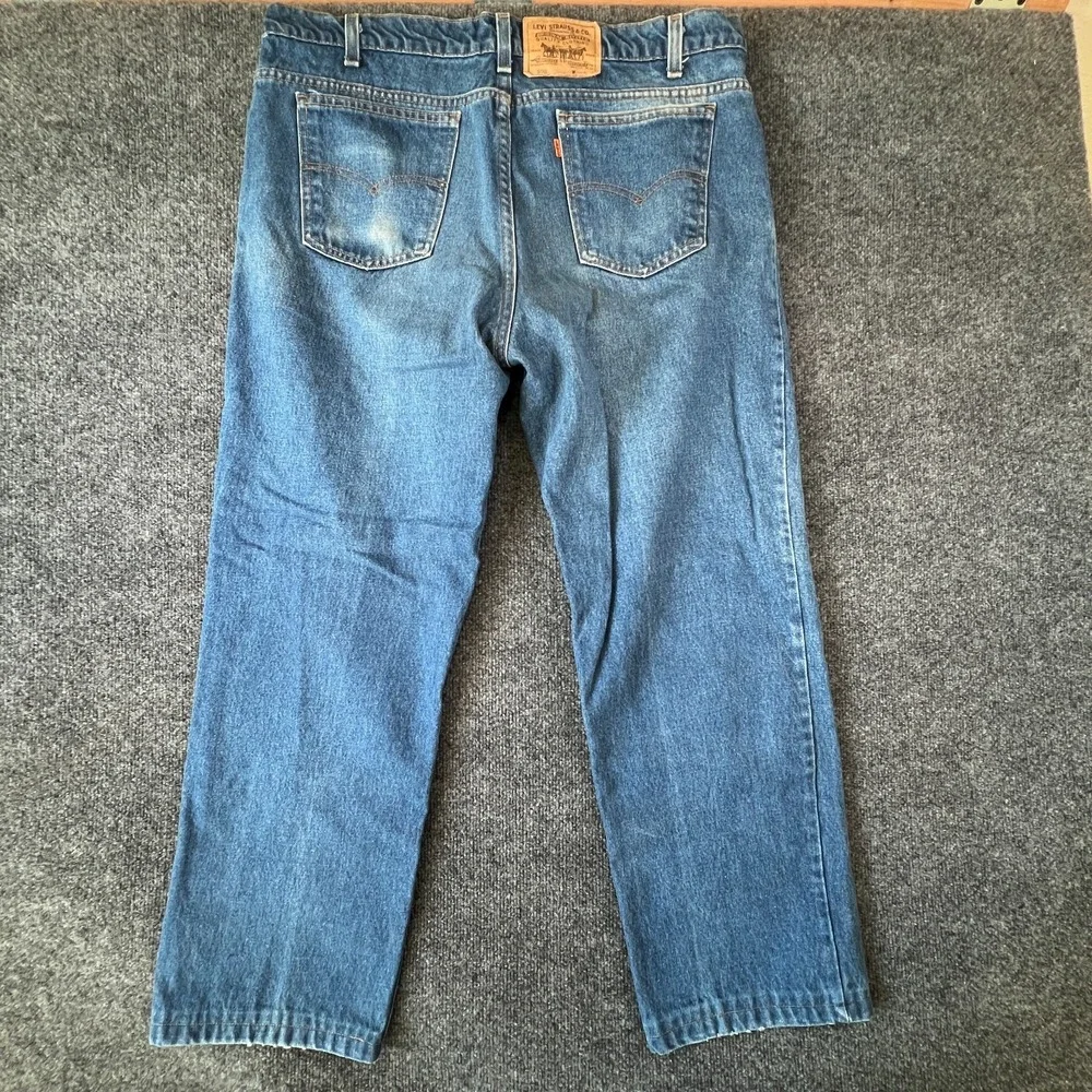Vintage Levi's 506 Jeans Mens 38x29‎ Blue Denim Cotton Medium Wash Made In USA